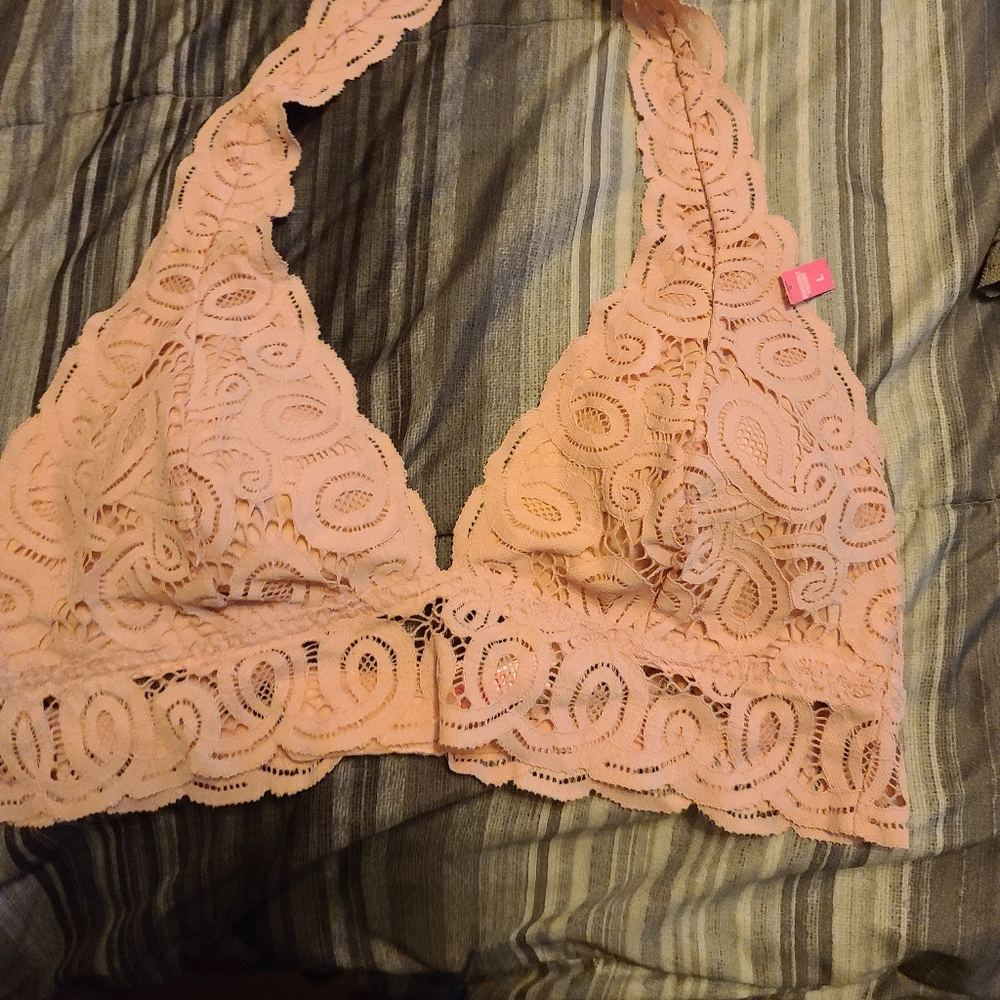 Halter lace bralette